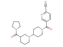 5-{[3-(pyrrolidin-1-ylcarbonyl)-1,4'-bipiperidin-1'-yl]carbonyl}pyridine-2-carbonitrile