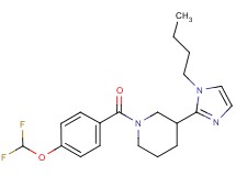 3-(1-butyl-1H-imidazol-2-yl)-1-[4-(difluoromethoxy)benzoyl]piperidine