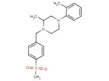 2-methyl-4-(2-methylphenyl)-1-[4-(methylsulfonyl)benzyl]piperazine