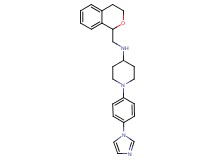 N-(3,4-dihydro-1H-isochromen-1-ylmethyl)-1-[4-(1H-imidazol-1-yl)phenyl]piperidin-4-amine