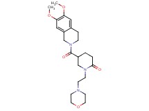 5-[(6,7-dimethoxy-3,4-dihydro-2(1H)-isoquinolinyl)carbonyl]-1-[2-(4-morpholinyl)ethyl]-2-piperidinone