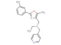 N-{[5-methyl-2-(3-methylphenyl)-1,3-oxazol-4-yl]methyl}-N-(4-pyridinylmethyl)ethanamine