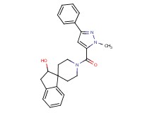1'-[(1-methyl-3-phenyl-1H-pyrazol-5-yl)carbonyl]-2,3-dihydrospiro[indene-1,4'-piperidin]-2-ol