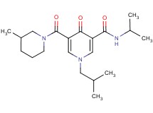 1-isobutyl-N-isopropyl-5-[(3-methyl-1-piperidinyl)carbonyl]-4-oxo-1,4-dihydro-3-pyridinecarboxamide