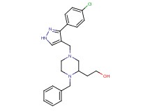 2-(1-benzyl-4-{[3-(4-chlorophenyl)-1H-pyrazol-4-yl]methyl}-2-piperazinyl)ethanol
