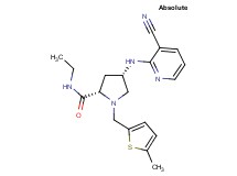 (4S)-4-[(3-cyanopyridin-2-yl)amino]-N-ethyl-1-[(5-methyl-2-thienyl)methyl]-L-prolinamide