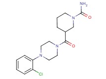 3-{[4-(2-chlorophenyl)-1-piperazinyl]carbonyl}-1-piperidinecarboxamide trifluoroacetate
