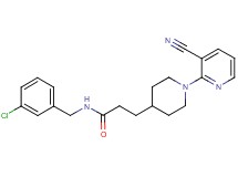 N-(3-chlorobenzyl)-3-[1-(3-cyanopyridin-2-yl)piperidin-4-yl]propanamide