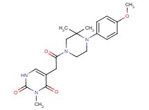 5-{2-[4-(4-methoxyphenyl)-3,3-dimethyl-1-piperazinyl]-2-oxoethyl}-3-methyl-2,4(1H,3H)-pyrimidinedione