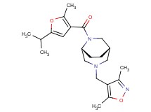 (1S*,5R*)-3-[(3,5-dimethylisoxazol-4-yl)methyl]-6-(5-isopropyl-2-methyl-3-furoyl)-3,6-diazabicyclo[3.2.2]nonane