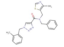 N-benzyl-1-(2-methylbenzyl)-N-[(4-methyl-1,3-thiazol-5-yl)methyl]-1H-1,2,3-triazole-4-carboxamide