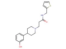 3-[4-(3-hydroxyphenyl)piperidin-1-yl]-N-(2-thienylmethyl)propanamide