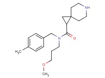 N-(3-methoxypropyl)-N-(4-methylbenzyl)-6-azaspiro[2.5]octane-1-carboxamide hydrochloride