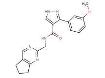N-(6,7-dihydro-5H-cyclopenta[d]pyrimidin-2-ylmethyl)-3-(3-methoxyphenyl)-1H-pyrazole-4-carboxamide