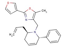 (2R*,6S*)-2-allyl-1-{[2-(3-furyl)-5-methyl-1,3-oxazol-4-yl]methyl}-6-phenyl-1,2,3,6-tetrahydropyridine