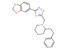 1-{[3-(1,3-benzodioxol-5-yl)-1,2,4-oxadiazol-5-yl]methyl}-2-(2-phenylethyl)piperidine
