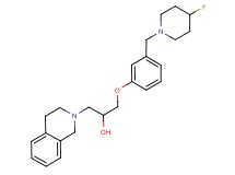 1-(3,4-dihydroisoquinolin-2(1H)-yl)-3-{3-[(4-fluoropiperidin-1-yl)methyl]phenoxy}propan-2-ol