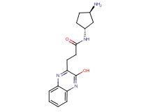 N-[rel-(1R,3R)-3-aminocyclopentyl]-3-(3-hydroxy-2-quinoxalinyl)propanamide dihydrochloride