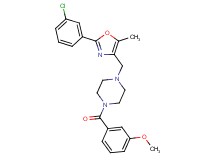 1-{[2-(3-chlorophenyl)-5-methyl-1,3-oxazol-4-yl]methyl}-4-(3-methoxybenzoyl)piperazine