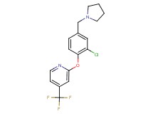 2-[2-chloro-4-(pyrrolidin-1-ylmethyl)phenoxy]-4-(trifluoromethyl)pyridine