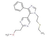 5-{1-[2-(ethylthio)ethyl]-4-phenyl-1H-imidazol-5-yl}-2-(2-methoxyethyl)pyrimidine