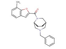 (1S*,5R*)-3-benzyl-6-[(7-methyl-1-benzofuran-2-yl)carbonyl]-3,6-diazabicyclo[3.2.2]nonane
