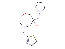 6-(pyrrolidin-1-ylmethyl)-4-(1,3-thiazol-2-ylmethyl)-1,4-oxazepan-6-ol