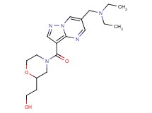 2-[4-({6-[(diethylamino)methyl]pyrazolo[1,5-a]pyrimidin-3-yl}carbonyl)morpholin-2-yl]ethanol