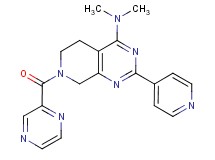 N,N-dimethyl-7-(2-pyrazinylcarbonyl)-2-(4-pyridinyl)-5,6,7,8-tetrahydropyrido[3,4-d]pyrimidin-4-amine