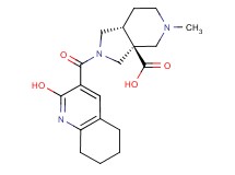 rel-(3aS,7aR)-2-[(2-hydroxy-5,6,7,8-tetrahydro-3-quinolinyl)carbonyl]-5-methyloctahydro-3aH-pyrrolo[3,4-c]pyridine-3a-carboxylic acid