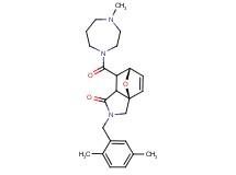 (3aR*,6S*)-2-(2,5-dimethylbenzyl)-7-[(4-methyl-1,4-diazepan-1-yl)carbonyl]-2,3,7,7a-tetrahydro-3a,6-epoxyisoindol-1(6H)-one