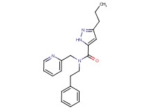N-(2-phenylethyl)-3-propyl-N-(pyridin-2-ylmethyl)-1H-pyrazole-5-carboxamide