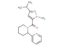 2-{1-[(3-isopropyl-1-methyl-1H-pyrazol-5-yl)carbonyl]-2-piperidinyl}pyridine
