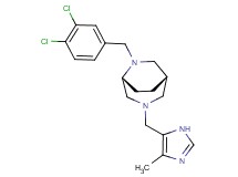(1S*,5R*)-6-(3,4-dichlorobenzyl)-3-[(4-methyl-1H-imidazol-5-yl)methyl]-3,6-diazabicyclo[3.2.2]nonane
