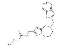 N-{[5-(1-benzothien-2-ylmethyl)-5,6,7,8-tetrahydro-4H-pyrazolo[1,5-a][1,4]diazepin-2-yl]methyl}-2-methoxyacetamide