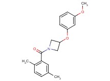 1-(2,5-dimethylbenzoyl)-3-(3-methoxyphenoxy)azetidine