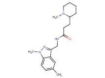 N-[(1,5-dimethyl-1H-indazol-3-yl)methyl]-3-(1-methyl-2-piperidinyl)propanamide