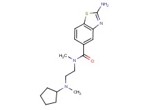 2-amino-N-{2-[cyclopentyl(methyl)amino]ethyl}-N-methyl-1,3-benzothiazole-5-carboxamide bis(trifluoroacetate)