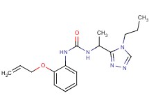 N-[2-(allyloxy)phenyl]-N'-[1-(4-propyl-4H-1,2,4-triazol-3-yl)ethyl]urea