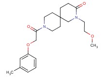 2-(2-methoxyethyl)-9-[(3-methylphenoxy)acetyl]-2,9-diazaspiro[5.5]undecan-3-one