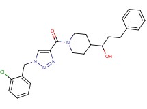 1-(1-{[1-(2-chlorobenzyl)-1H-1,2,3-triazol-4-yl]carbonyl}-4-piperidinyl)-3-phenyl-1-propanol
