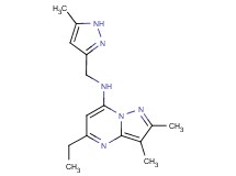 5-ethyl-2,3-dimethyl-N-[(5-methyl-1H-pyrazol-3-yl)methyl]pyrazolo[1,5-a]pyrimidin-7-amine