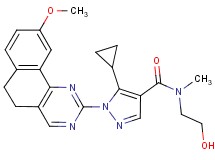 5-cyclopropyl-N-(2-hydroxyethyl)-1-(9-methoxy-5,6-dihydrobenzo[h]quinazolin-2-yl)-N-methyl-1H-pyrazole-4-carboxamide