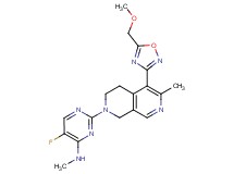 5-fluoro-2-[5-[5-(methoxymethyl)-1,2,4-oxadiazol-3-yl]-6-methyl-3,4-dihydro-2,7-naphthyridin-2(1H)-yl]-N-methyl-4-pyrimidinamine