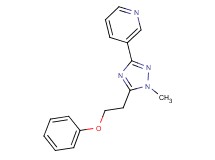 3-[1-methyl-5-(2-phenoxyethyl)-1H-1,2,4-triazol-3-yl]pyridine