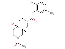 (4aS*,8aS*)-2-acetyl-7-[(2,5-dimethylphenyl)acetyl]octahydro-2,7-naphthyridin-4a(2H)-ol