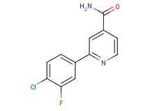 2-(4-chloro-3-fluorophenyl)isonicotinamide