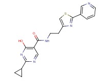 2-cyclopropyl-4-hydroxy-N-[2-(2-pyridin-3-yl-1,3-thiazol-4-yl)ethyl]pyrimidine-5-carboxamide