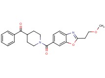 (1-{[2-(2-methoxyethyl)-1,3-benzoxazol-6-yl]carbonyl}-4-piperidinyl)(phenyl)methanone