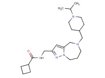 N-({5-[(1-isopropylpiperidin-4-yl)methyl]-5,6,7,8-tetrahydro-4H-pyrazolo[1,5-a][1,4]diazepin-2-yl}methyl)cyclobutanecarboxamide